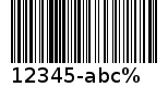 Code 128 Extended