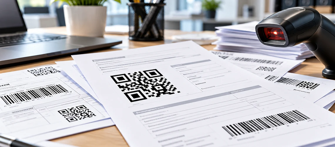 Desktop barcode recognition software and scanned barcode