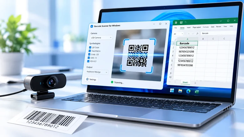 Illustrative preview for Windows Barcode Scanner